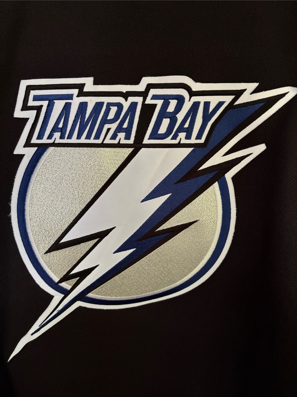 Reebok Tampa Bay Lightning Black and Blue NHL Jersey - Picture 3 of 6